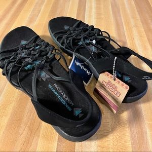 Black Skechers Sandals!  Brand New!